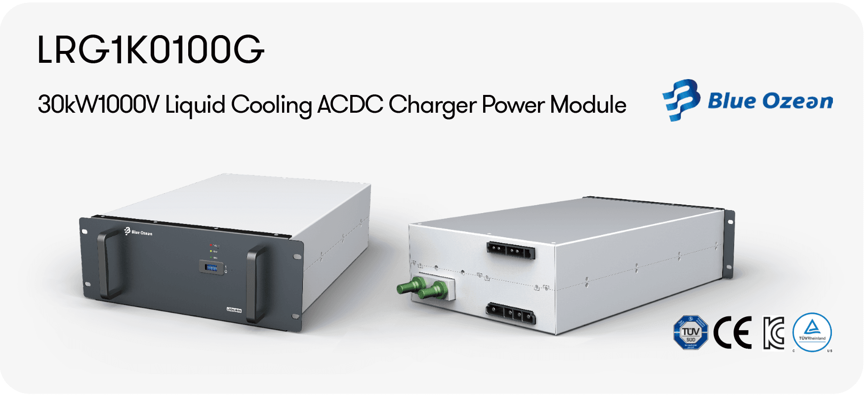 LRG1k0100G 30kW 1000V Liquid Cooling ACDC Charge Power Module